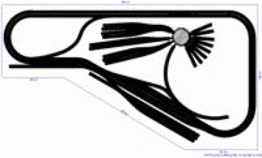 Roco H0 mit Bettung Gleisplan 420 X 240 cm